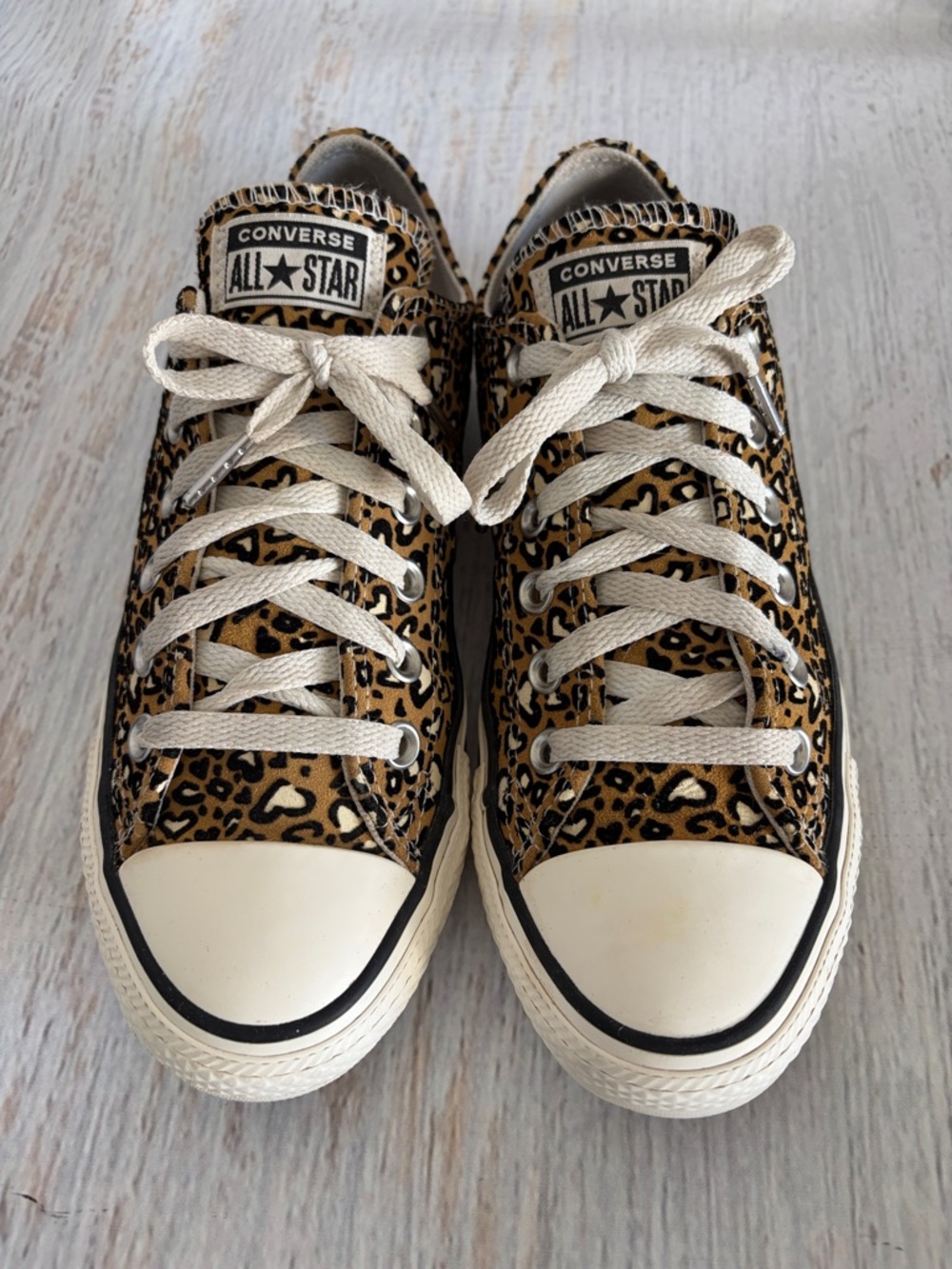 Converse Chuck Taylor All Star OX Low Leopard Heart Gold/Black/Cream